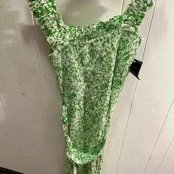 NWT Faithfull the Brand Mae Midi Dress Freja Floral Green 8 - Picture 5 of 7